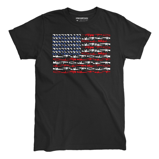 AMERICAN GUNS FLAG T-Shirt
