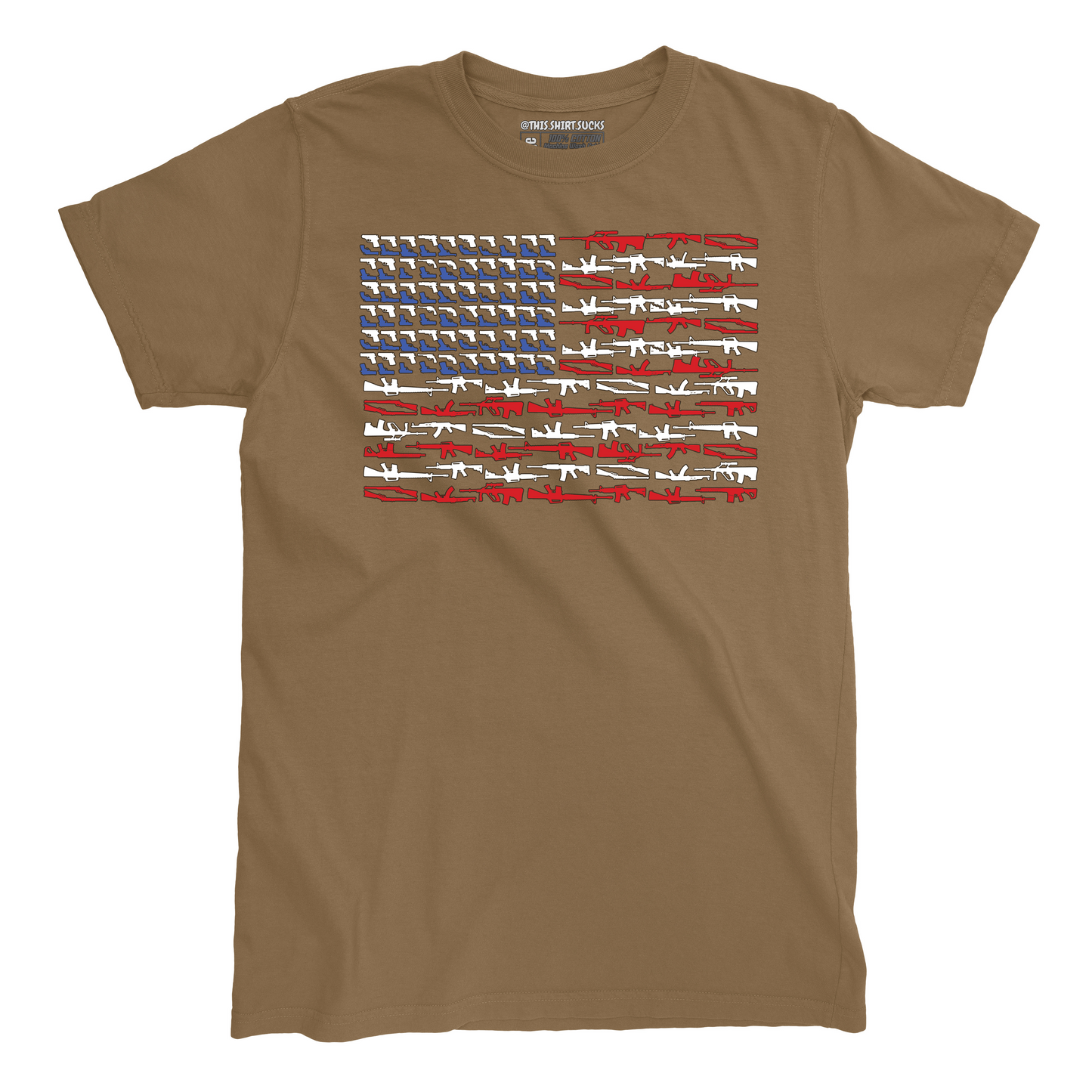 AMERICAN GUNS FLAG T-Shirt
