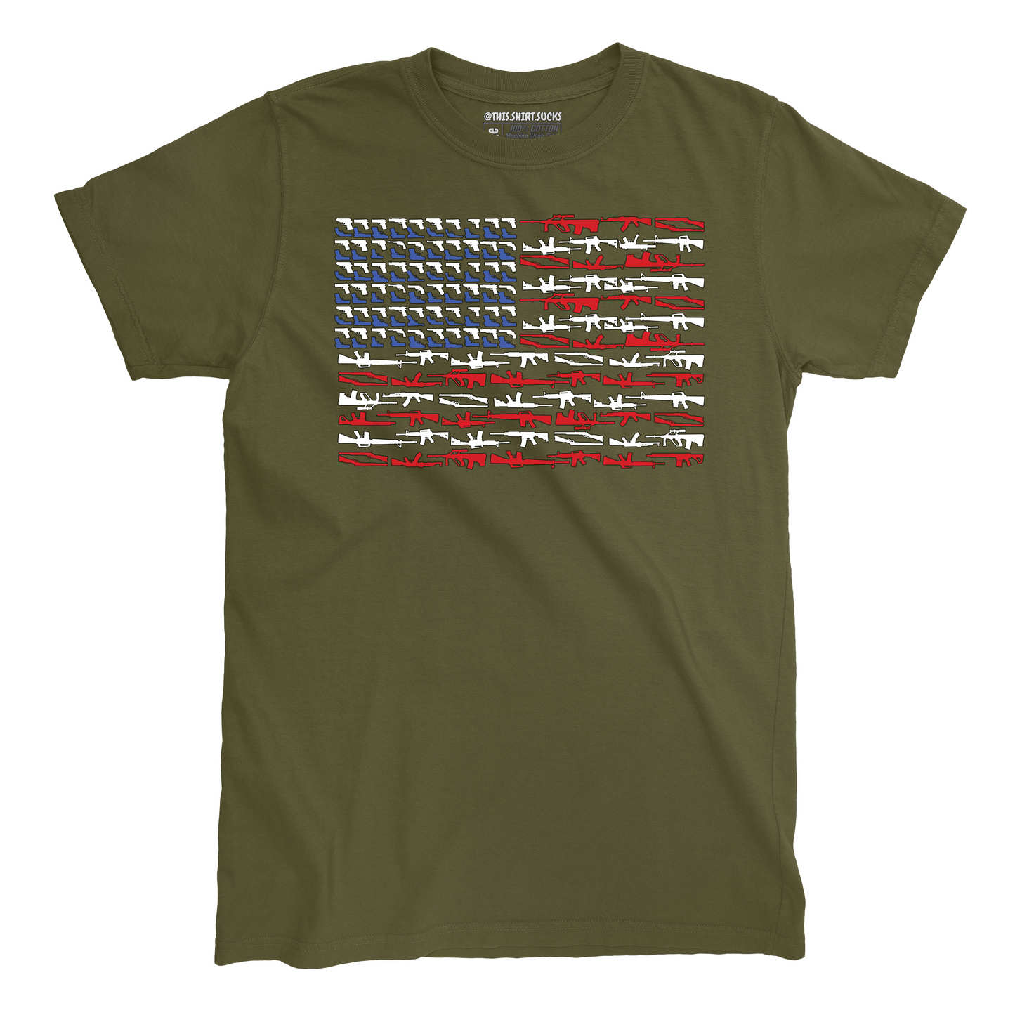 AMERICAN GUNS FLAG T-Shirt